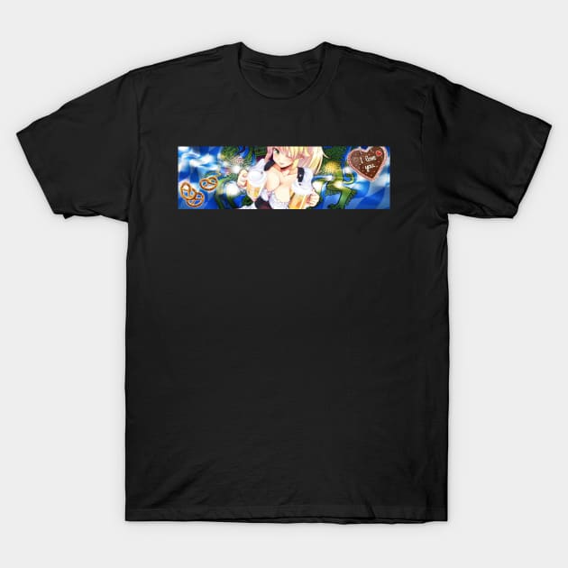 bavaria anime girl - car slap sticker T-Shirt by eugen900000